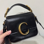Chloe mini C Bag黑色手提斜背包