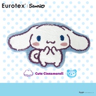 Sanrio Cinnamoroll Tufted Bath Mat Anti Slip Absorbant Toilet / Floor Mat 75 X 42cm Cute Cinnamoroll