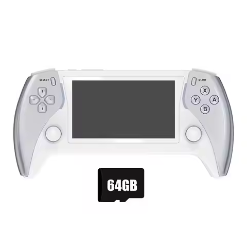 BNVN-PROJECT X PRO Handheld Video Game Console 64G+15000 Games 4.3-Inch Display 3D Stereo Sound Supp