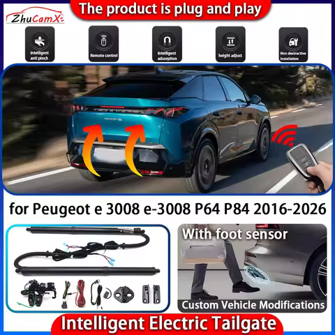 Smart Powered Tailgate System for Peugeot e 3008 e-3008 P64 P84 2016-2026 Automatic Intelligent Elec