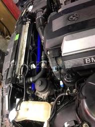 CHENGE巡航總部 BMW E38 V8 4.4 水箱獨立強制冷卻系統 電子風扇 雙扇 大型 外加 副水桶