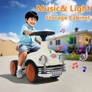 4 Wheels Ride On Toy Car / Push Baby Car with Music & Lights/  Kereta Mainan Budak / With Storage Fu