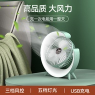 ,, Cross-border Desktop Fan Color Marquee Table Fan Home Dormitory Office USB Charging Air Circulation Fan