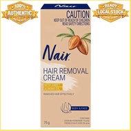Nair Hair Removal Cream 75g Face Body Sensitie Skin Legs Bikini Area Underarms