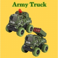 4 Wheel Monster Truck Zap Friction Toy Car Army 4x4 - Kereta Mainan Murah Tentera