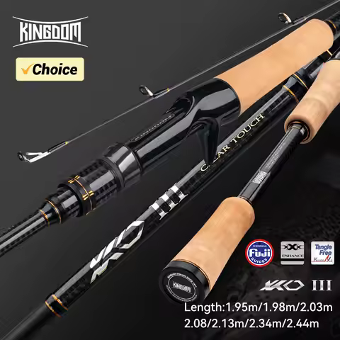 Kingdom KO-Ⅲ Spinning Fishing Rod High Carbon XF MF Action Fuji Ring Lure Rod Fuji Reel Seat For Bas