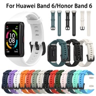 Soft Silicone Strap For Huawei Band 6 / Honor Band 6 Smart Watch Sport Bracelet Wristband