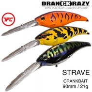 DRANCKRAZY Strave 90mm 21g Deep Diver Rattle Crank Bait Lure Crankbait