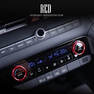 2pcs Car Interior Air Conditioner Switch Knob Ring Cover Decoration Trim For Hyundai Elantra CN7 CN7