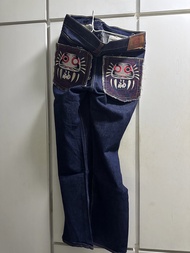 RMC 原色牛仔褲 Denim 赤猿Red Monkey Company Daruma 牛仔褲 34