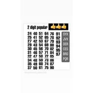 nombor plate 2 angka 2 digit