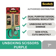 3M Scotch Non-Stick 2 in 1 Unboxing Scissors 7" Scissors/ Boxcutter/ Parcel