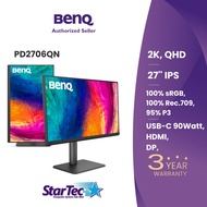 BenQ PD2706QN｜Mac-Ready Designer Monitor｜27-inch｜4K UHD IPS USB C｜ DisplayHDR 400｜90W Power Delivery