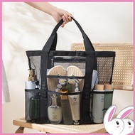 Large & Small Beg Pantai Mesh - Multi-Functional Waterproof Mesh Beach Bag Multi Pockets Travel Pool