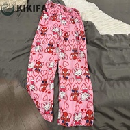 KIKIFA Kitty Cat Pajama Pants - Comfortable Cartoon-Themed Sleep Pants for Women