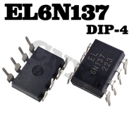 10Pcs/lot 6N137 EL6N137 Straight Plug High Speed Light Lotus 6N137M DIP-8 Imported