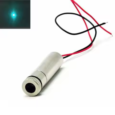 DC 3.2V 488nm 30mw Blue Green Dot light Laser Module 12*30mm