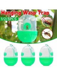 1/2pcs Reusable Carnivorous Plant Insect Trap, Hanging Plastic Asian Hornet Fly Catcher, Fruit Garde