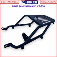Rear bag CB350, rear port CB350, Baga CB350, genuine Mbiker, load capacity over 50kg matte black