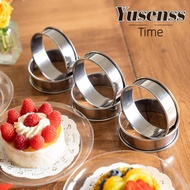 YUSENSS 6 pcs Multipurpose Stainless Steel Ring Set, Non-stick Silvery English Muffin Ring Set, Dura