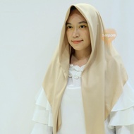 Hijab Jilbab Laser Cut Voal Miracle Kerudung Segiempat Umama Logo Rajut - Pink Nude Series
