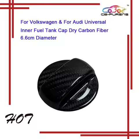 Stick On Type Real Dry Carbon Fiber Fuel Oil Tank Cap Cover For VW Golf 7 MK7 Golf8 MK8 Passat CC Fo