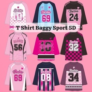 TSHIRT BAGGY BLOUSE JERSEY MUSLIMAH CORAK 5D DESIGN PEREMPUAN NUMBER VIRAL SUKHAN (JERSI FABRIC / FU