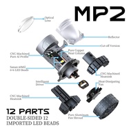 Vinyx MP1 MP2 H4 65W Projector H4 Mini Projector Lens Car Motorcycle Headlight Headlamp Lens