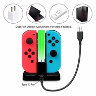 Charger Cradle For Nintendo Switch LED Charging Dock Station 4 Joy-Con Controllers 4 In 1 Charging Stand Joy Con Controller Dock Station