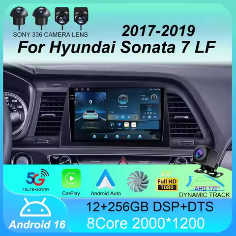 Android 16 Car Radio For Hyundai Sonata 7 LF 2017 2018 2019 Carplay Auto GPS DSP Video Head Unit 2 D