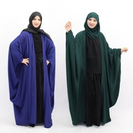 Baju Muslimah Jersey Microfiber Tifana Fashion kaftan Dress Muslimah Baju Raya Muslimah Jubah Basic Jubah