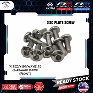 ALAT GANTI MOTOR Y125Z Y110 WAVE125 FRG FORMULA ORIGINALS DISC PLATE SCREW [FRONT/REAR] HONDA YAMAHA