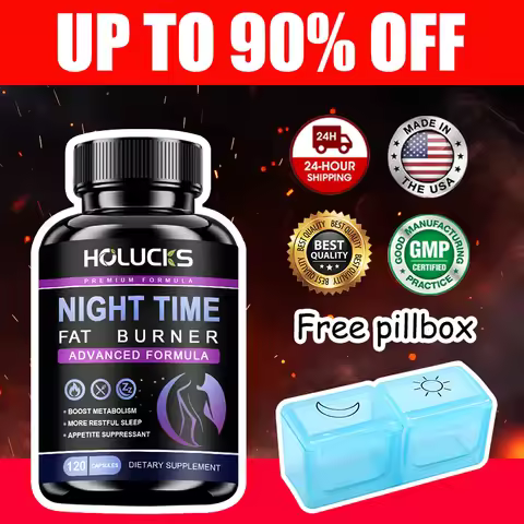 Extra Strength Night Time Fat Burner Supplement, Support Fast Sleep Onset, Boost Metabolism, Suppres