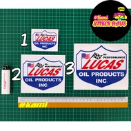 Lucas Oil Products (Small / Medium / Big) Sticker Printing Laminated Designs #lucas