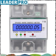 3 Phase 4 Wire Energy Meter 220/380V 5-80A Energy Consumption KWh Meter DIN Rail Installation Digita