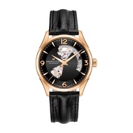 HAMILTON H32735731 Men's Watch Jazzmaster Open Heart Automatic 42mm Leather Strap Black *Original