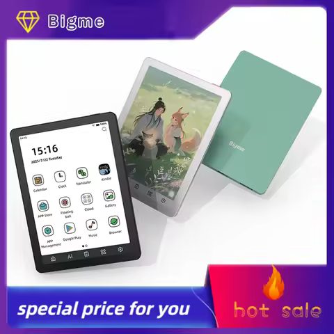 Bigme 6''pocket color e-ink electronic book reader electronic book B6, Android14 with google play sy