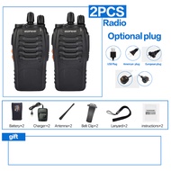 วิทยุสื่อสารวิทยุสื่อสาร BF-888S 2ชิ้น/ล็อตวิทยุสื่อสารสองทางชุดวิทยุ BF 888S UHF 400-470MHz 16CH ตั