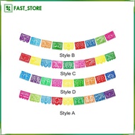 [Wishshopelxn] Mexican Party Banner Plastic Fiesta Hanging Banner for Dia DE Los Muertos