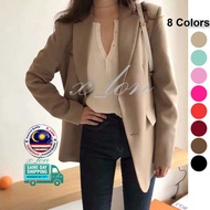 X_LON- Premium Korean Style Formal Office Blazer For Women Coats Smart Casual Jacket Blazer Perempua