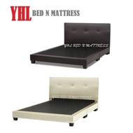 YHL Faux Leather Divan Bed / Bedframe (Available In  4 Sizes)