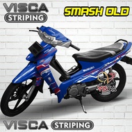 Stiker Striping Smash 110 SR Lama Full Body Variasi HITECH