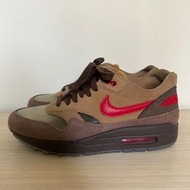 Nike CLOT x Air Max 1 死亡之吻 男鞋 女鞋 棕 K.O.D. CHA 透明鞋面 DD1870-200