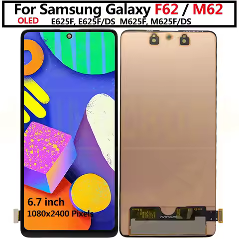 OLED For Samsung Galaxy F62 LCD Touch Screen Digitizer Assembly E625F E625F/DS Display Replacement f