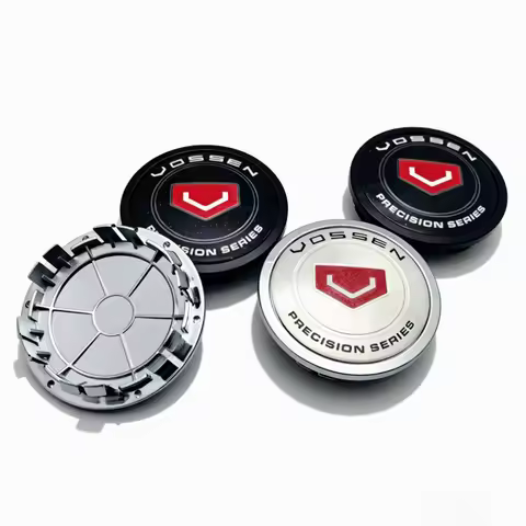 4pcs Vossen Logo Emblem Car Wheel Center Caps 75MM Clips 65MM Wheels Hub Cap Vossen Badge Rim Hubcap