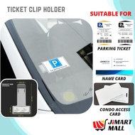 CAR TICKET CLIP HOLDER Parking Receipt Condo Access Card Name Card Windscreen Sticker Hanger Tiket K