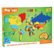 Imagimake Mapology World Map Puzzle | Educational Toys for Kids 5-7 | Puzzles for Kids Ages 4-8 | Ma