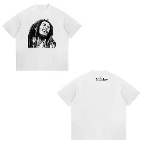 New Bob Marley Rock Hip Hop T Shirt Men Clothing Fashion Retro Graphic Tshirts Summer Casual Streetw