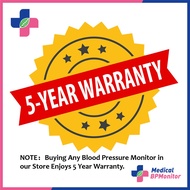 【5 Yrs Warranty Card】 for Blood Pressure Monitor Digital BP Monitor Digital Rechargeable