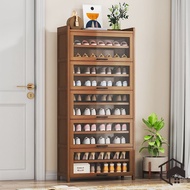 Bamboo Shoe Cabinet Dustproof Multi-Layer Shoe Shelf  Storage Cabinet Shoe Rack Large Capacity
